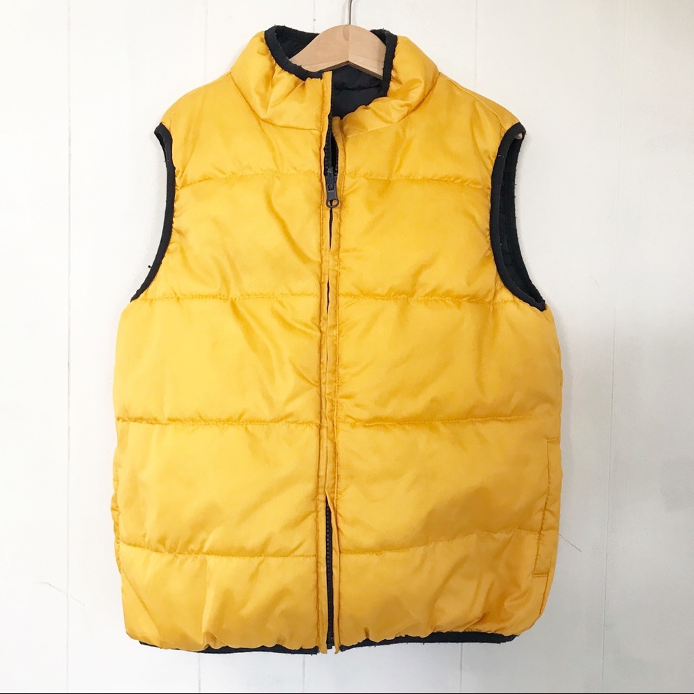 Gymboree | Reversible Puffy Blue & Yellow Vest
